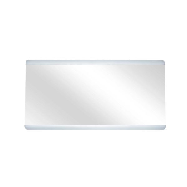Specchio  con 2 fasce satinate retroilluminate a LED di Mirella Tanzi