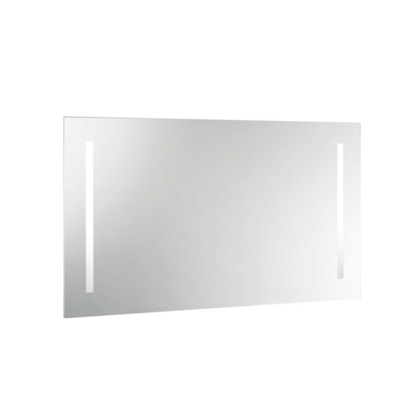 Specchio  con fasce verticali satinate e illuminazione a LED di Mirella Tanzi