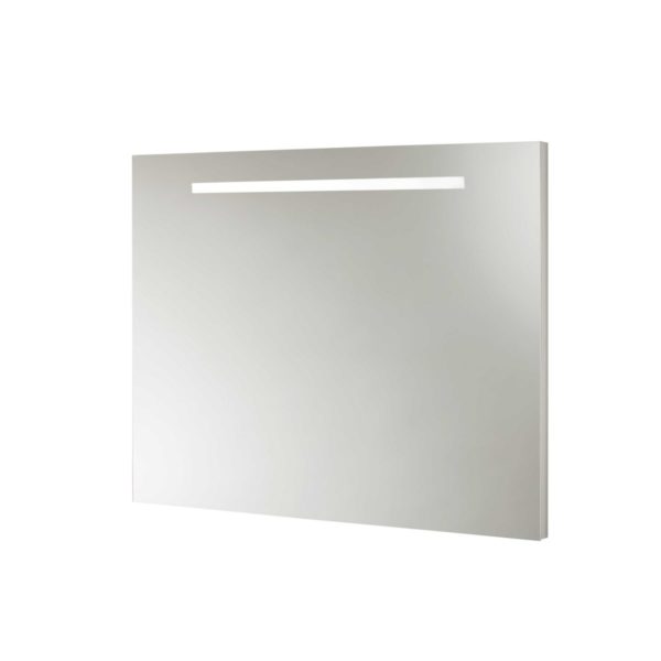 Specchio con telaio e fascia satinata con illuminazione a LED di Mirella Tanzi