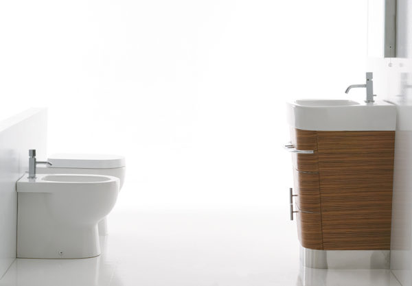 foglia composizione lavabo bidet wc Ceramica Domus Falerii