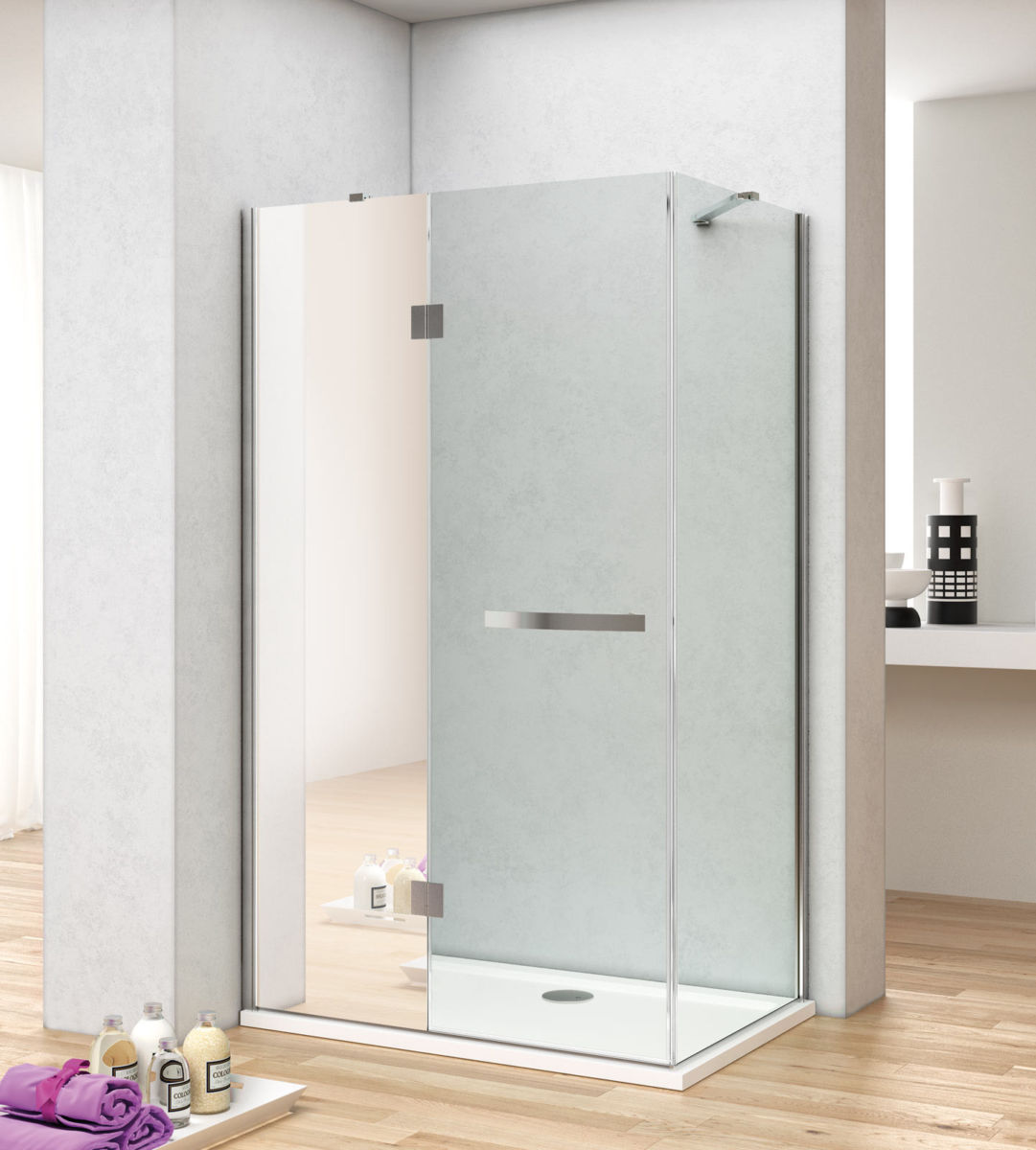 Box doccia CAPRAIA 120×80 con Cristallo a specchio – JD STORE
